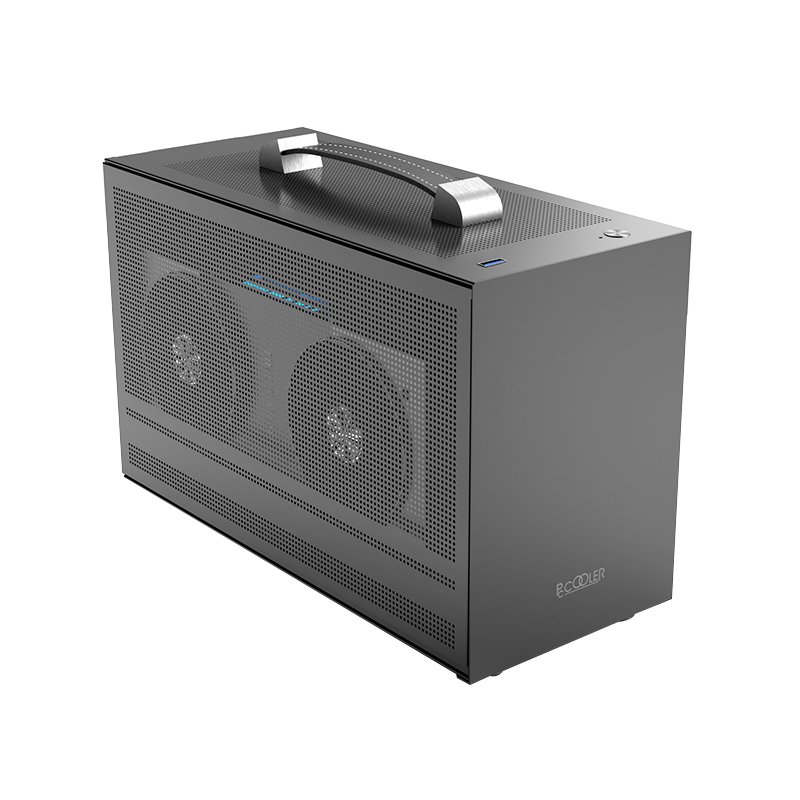 PCCooler MINI I100G PRO MESH No Power Supply SFX Protable and Solid Mini ITX Case (Grey) | MINI I100G PRO MESH