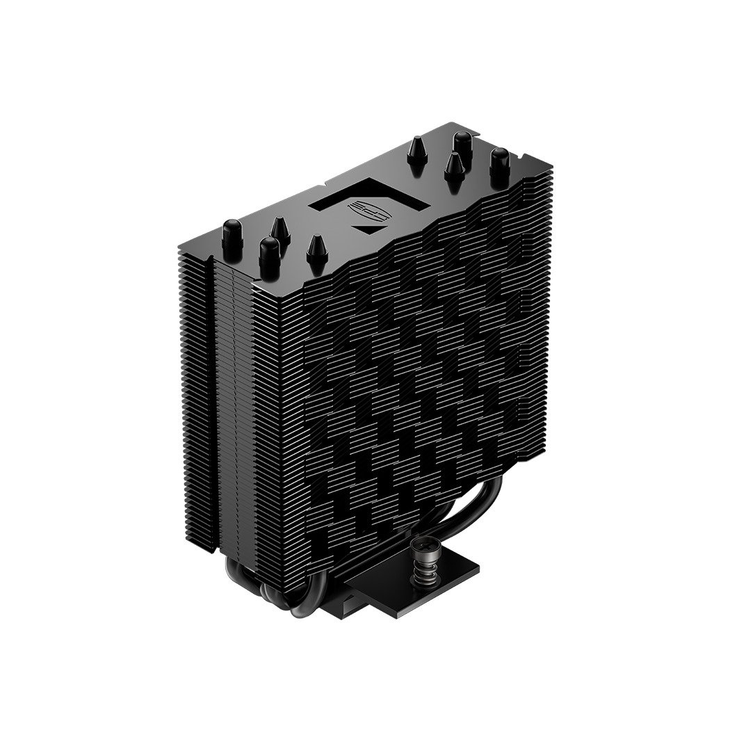 PCCOOLER CPS - RT400 BK CPU Air Cooler, 4 Heat pipes, Heatsink shifted backward design to fulfill high-profile RAM support, for Intel LGA:115X/1200/1700/1851/AMD AM4/AM5 | RT400 BK
