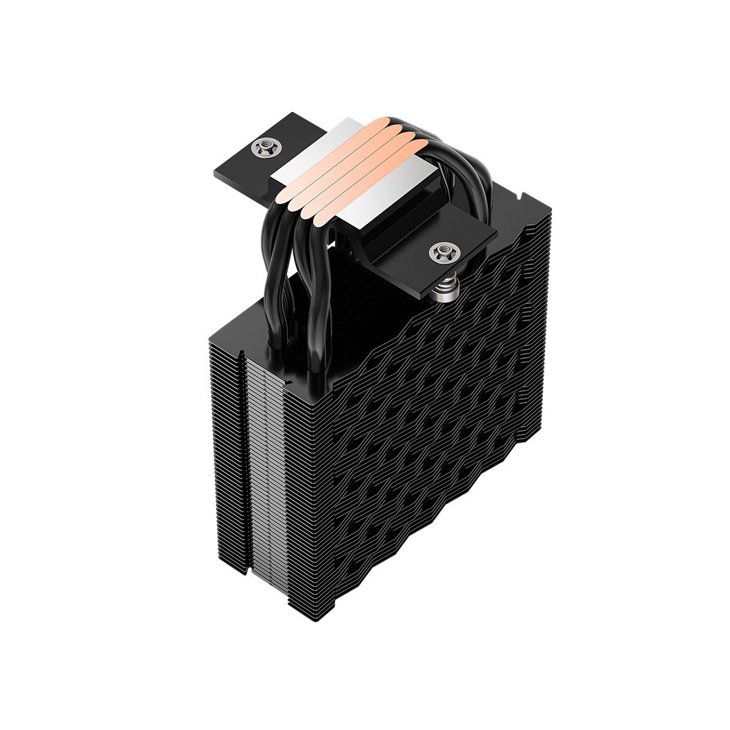 PCCOOLER CPS - RT400 BK CPU Air Cooler, 4 Heat pipes, Heatsink shifted backward design to fulfill high-profile RAM support, for Intel LGA:115X/1200/1700/1851/AMD AM4/AM5 | RT400 BK