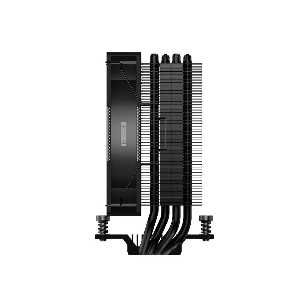 PCCOOLER CPS - RT400 BK CPU Air Cooler, 4 Heat pipes, Heatsink shifted backward design to fulfill high-profile RAM support, for Intel LGA:115X/1200/1700/1851/AMD AM4/AM5 | RT400 BK